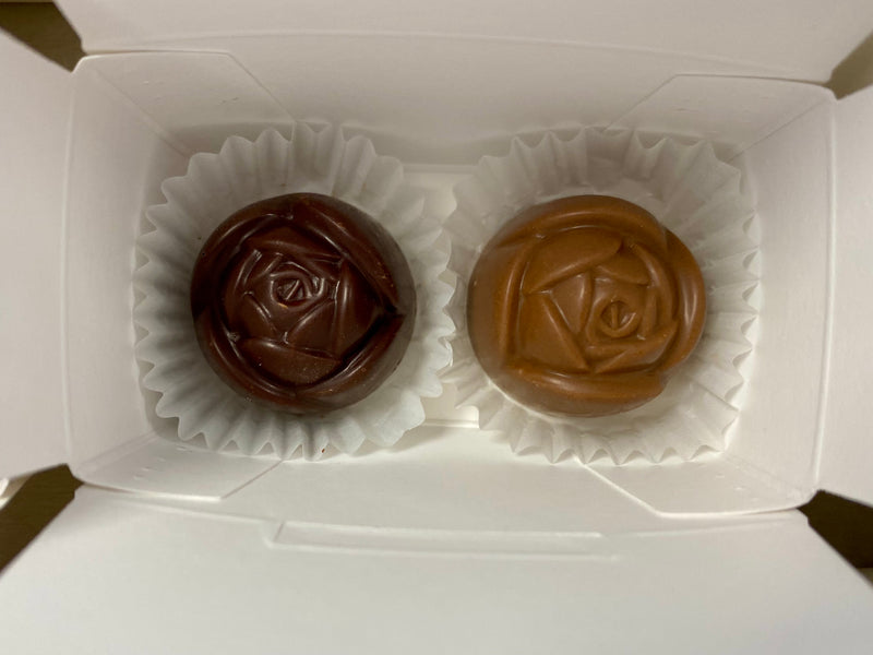 Custom Made Box - Two Belgian Chocolate Wedding Favours