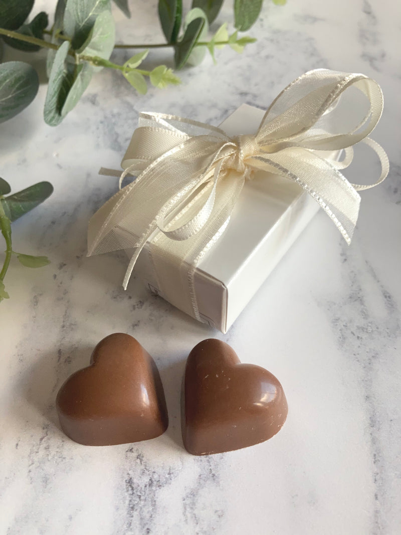 Custom Made Box - Two Belgian Chocolate Wedding Favours