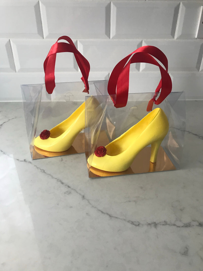 Pair of Belgian Chocolate High Heels