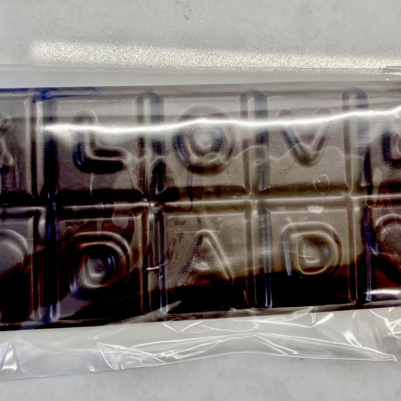 I Love Dad Message, Dark Chocolate Bar (ve)